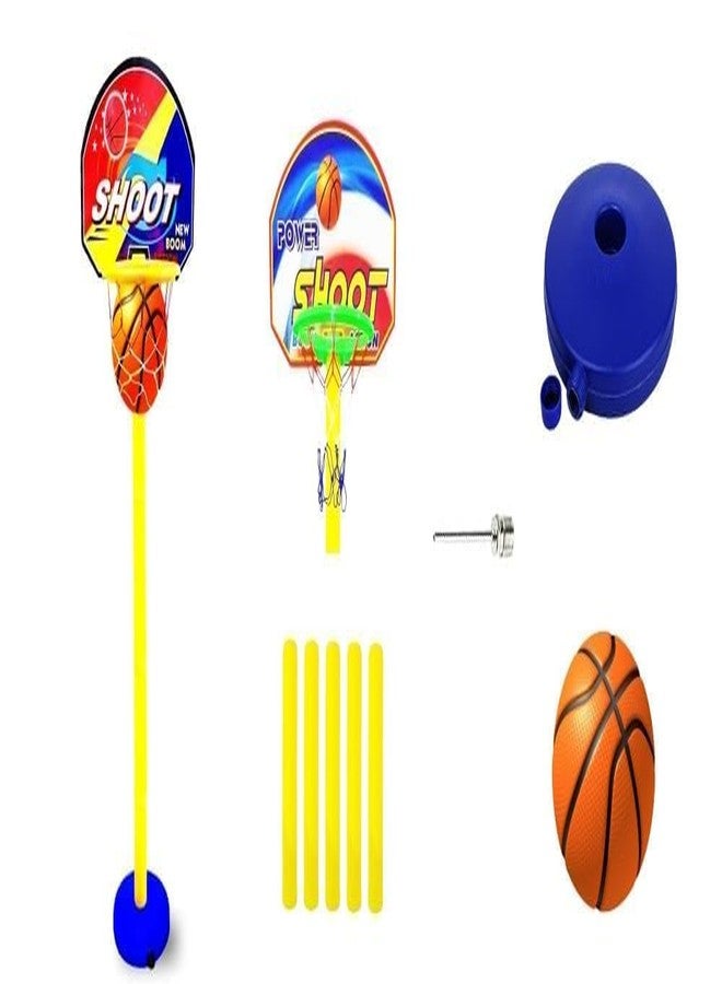 Raming Fox Kids Basketball Set with Adjustable Stand, 5 Height Levels from 56 to 178 cm, Indoor Outdoor Sports Toy with Ball - Image 4